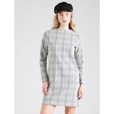 s.Oliver - Jurk - Ecru/Zwart - Sweatstof - Geruit