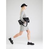 s.Oliver - Jurk - Ecru/Zwart - Sweatstof - Geruit