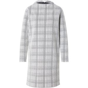 s.Oliver - Jurk - Ecru/Zwart - Sweatstof - Geruit