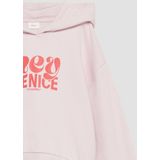 s.Oliver - Sweatshirt - Pink/Rood - Sweatstof - Capuchon