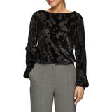 T-shirt - Semi-transparant - Fluwelen Longsleeve