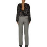 T-shirt - Semi-transparant - Fluwelen Longsleeve