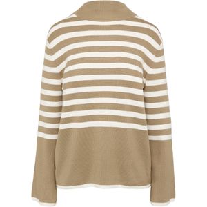 s.Oliver BLACK LABEL Trui  lichtbruin / wit