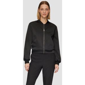 Binnenjas - Dames - Satijnen Blouson - Met Opstaande Kraag - Casual Stijl