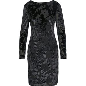 Jurk - Fluwelen - Korte Jurk - Lange Mouwen - V-rug - Cocktailjurken