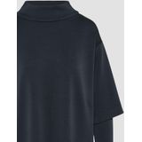 s.Oliver BLACK LABEL - Jurk - Marine - Modal - Opstaande Kraag, Lange Mouwen