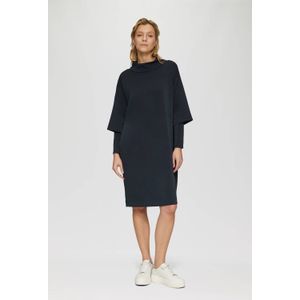 s.Oliver BLACK LABEL - Jurk - Marine - Modal - Opstaande Kraag, Lange Mouwen