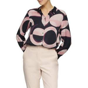 Blouse - Gevoerde Zoom - Satijn - Lange Mouw - Losse Pasvorm