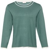 s.Oliver BLACK LABEL - Trui - Groen/Wit - Gebreide Truien