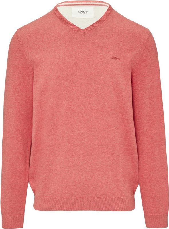 Sweater - V-hals - Groen - 100% Katoen