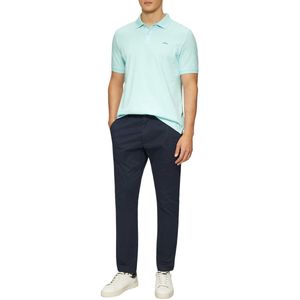 s.Oliver - Poloshirt - Aqua - Katoen - Kwartmouw