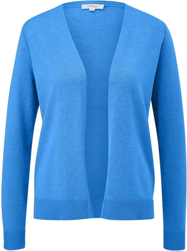 s.Oliver Casual - Gebreid Damesjack - Mêlee - Katoen- en Viscosemix