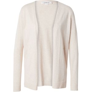 Gebreid Vest - Kleur: Mélange - Materiaal: Knitwear - Lange Mouw