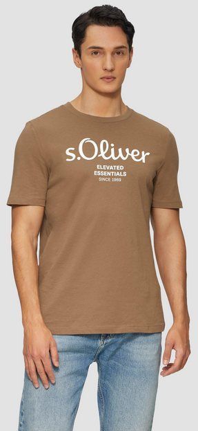 s.Oliver - T-shirt - Bruin - 100% Katoen