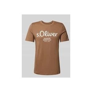 s.Oliver - T-shirt - Bruin - 100% Katoen