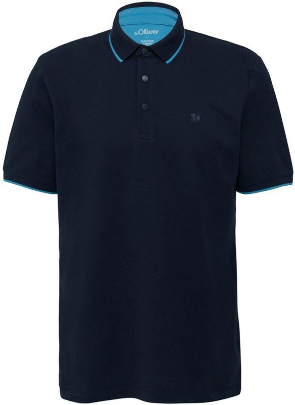 Shirt - Effen - Jersey - Polokraag - Kwartmouw