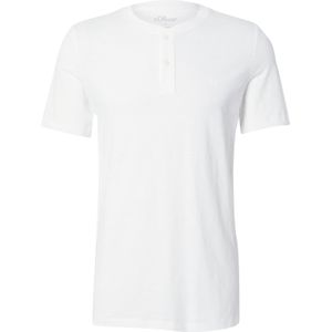 s.Oliver - T-shirt - White - Katoen - Met Logoprint
