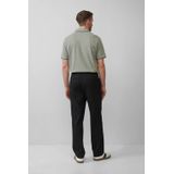 Poloshirt - Gevlamd Piqué - Katoen - Korte Mouwen - Streepdetail