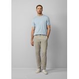 s.Oliver BLACK LABEL - T-shirt - Lichtblauw - Gebreid - Katoen en Modal