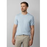 s.Oliver BLACK LABEL - T-shirt - Lichtblauw - Gebreid - Katoen en Modal