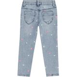 Treggings - Borduurwerk - Katoenmix - Elastische Tailleband - Waseffect