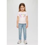 Treggings - Borduurwerk - Katoenmix - Elastische Tailleband - Waseffect