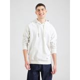 s.Oliver - Hoodie - Wolwit - Katoen - Met Logo-patch en Structuur