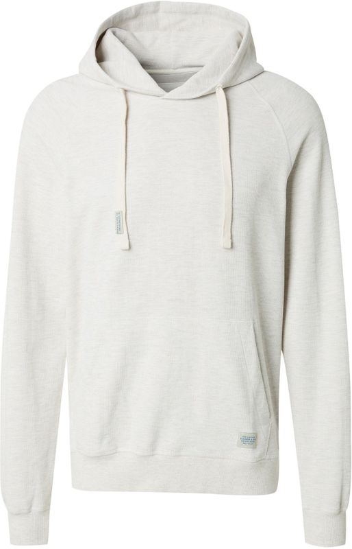 s.Oliver - Hoodie - Wolwit - Katoen - Met Logo-patch en Structuur