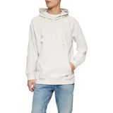 s.Oliver - Hoodie - Wolwit - Katoen - Met Logo-patch en Structuur