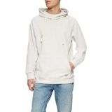 s.Oliver - Hoodie - Wolwit - Katoen - Met Logo-patch en Structuur