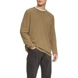 s.Oliver - Shirt - Beige - Lange Mouw - Normale Pasvorm