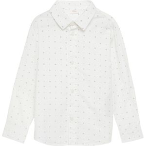 s.Oliver - Overhemd - Navy/Wit - Katoen - Lange Mouw - Regular Fit