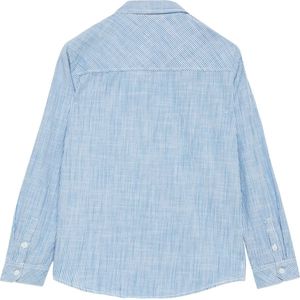 s.Oliver - Overhemd - Blauw/Wit - Gestreept - Lange Mouw