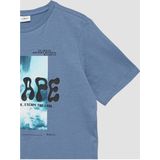 s.Oliver - T-shirt - Blauw - 100% Katoen