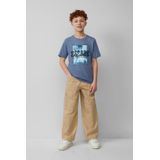 s.Oliver - T-shirt - Blauw - 100% Katoen