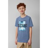 s.Oliver - T-shirt - Blauw - 100% Katoen