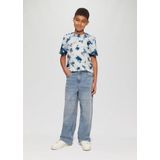 s.Oliver - T-shirt - Marine - Katoen - Ronde Hals, Korte Mouwen