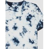 s.Oliver - T-shirt - Marine - Katoen - Ronde Hals, Korte Mouwen