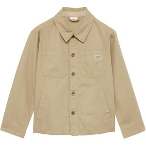 s.Oliver - Overhemd - Lichtbruin - 100% Katoen - Lange Mouwen