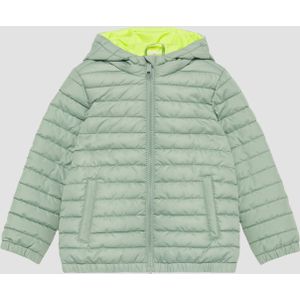 Gewatteerd regular fit jack met capuchon