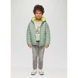 Gewatteerd regular fit jack met capuchon