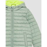 Gewatteerd regular fit jack met capuchon