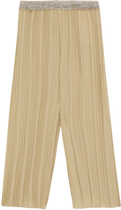 s.Oliver - Wide Leg - Casual Broek - Beige - 100% Polyester