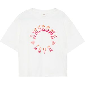 s.Oliver - T-shirt - Wit - 100% Katoen