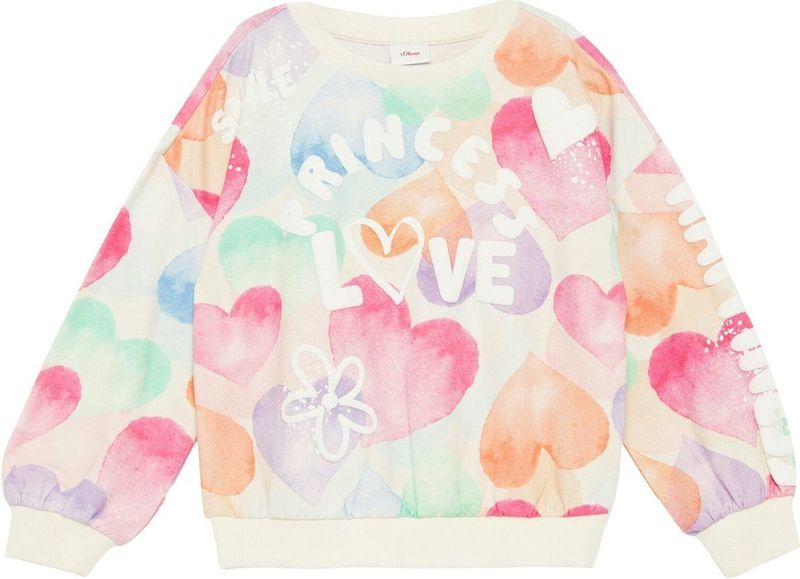 s.Oliver - Meisjes Sweater - Multi - 95% Katoen, 5% Elastaan