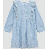 s.Oliver - A-lijn Jurk - Blauw Wit - Katoen