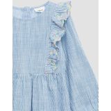 s.Oliver - A-lijn Jurk - Blauw Wit - Katoen