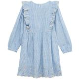 s.Oliver - A-lijn Jurk - Blauw Wit - Katoen