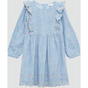 s.Oliver - A-lijn Jurk - Blauw Wit - Katoen