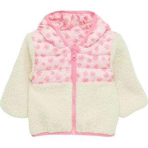 s.Oliver Fleece jas  pink / wolwit